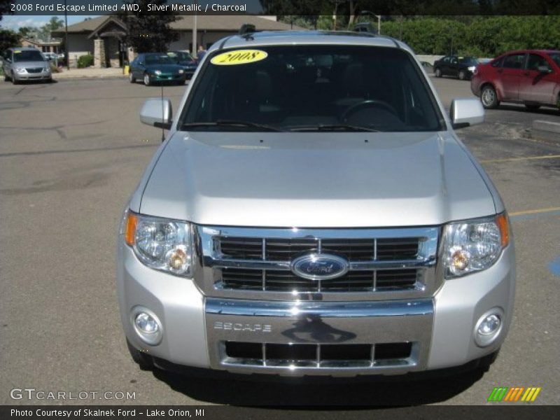 Silver Metallic / Charcoal 2008 Ford Escape Limited 4WD