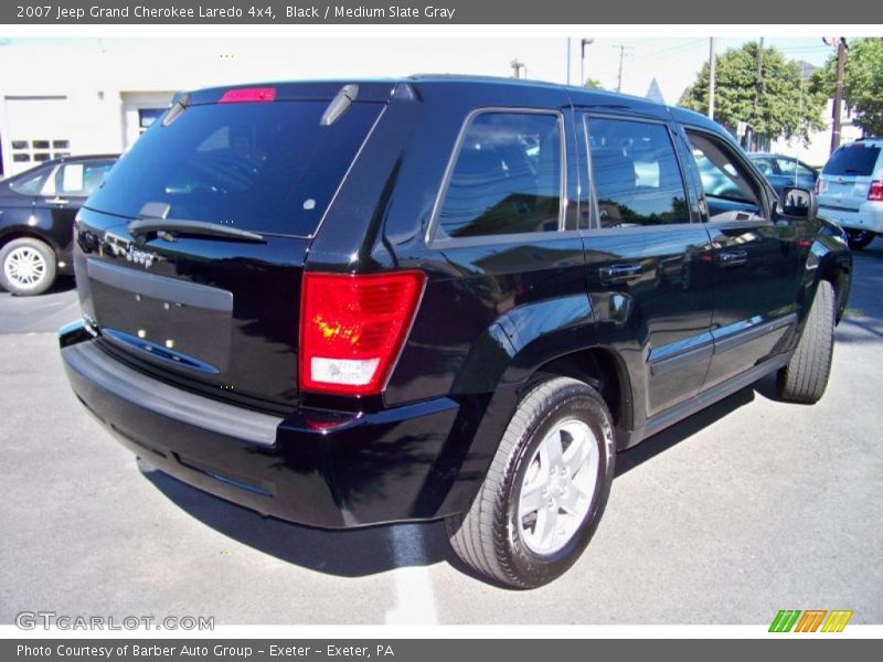 Black / Medium Slate Gray 2007 Jeep Grand Cherokee Laredo 4x4