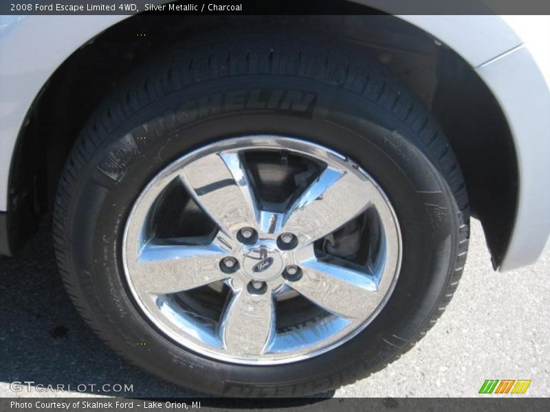 Silver Metallic / Charcoal 2008 Ford Escape Limited 4WD