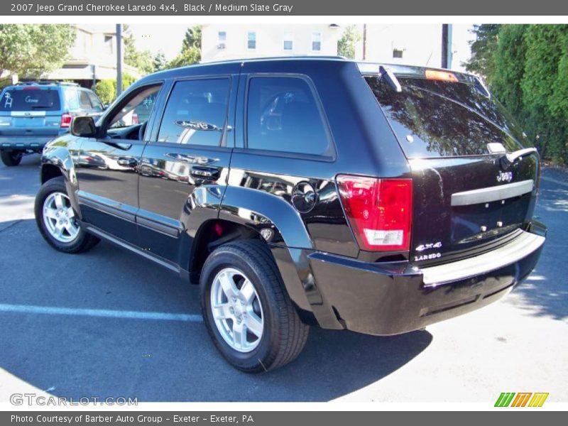 Black / Medium Slate Gray 2007 Jeep Grand Cherokee Laredo 4x4