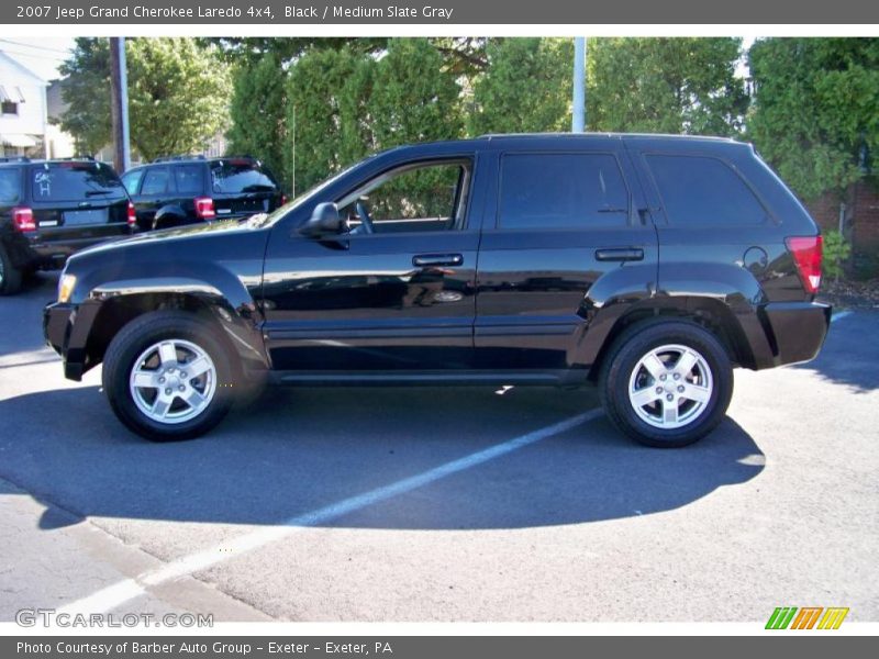 Black / Medium Slate Gray 2007 Jeep Grand Cherokee Laredo 4x4