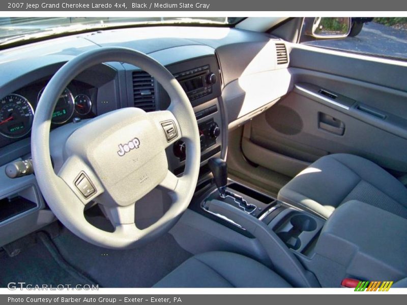 Black / Medium Slate Gray 2007 Jeep Grand Cherokee Laredo 4x4