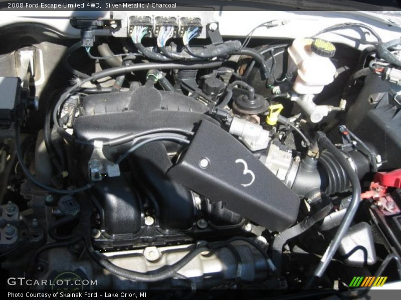 Silver Metallic / Charcoal 2008 Ford Escape Limited 4WD
