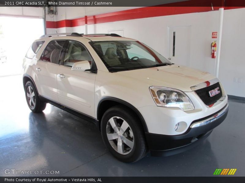 White Diamond Tintcoat / Cashmere 2011 GMC Acadia SLT
