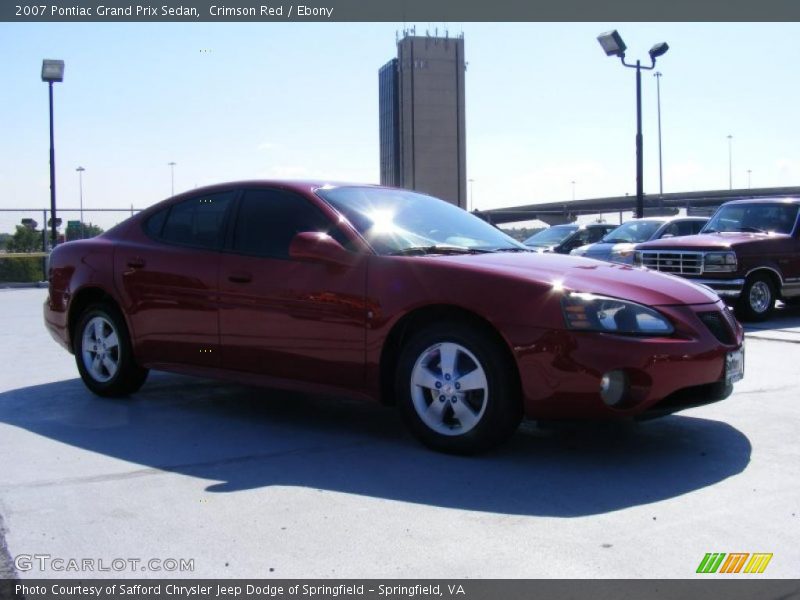 Crimson Red / Ebony 2007 Pontiac Grand Prix Sedan