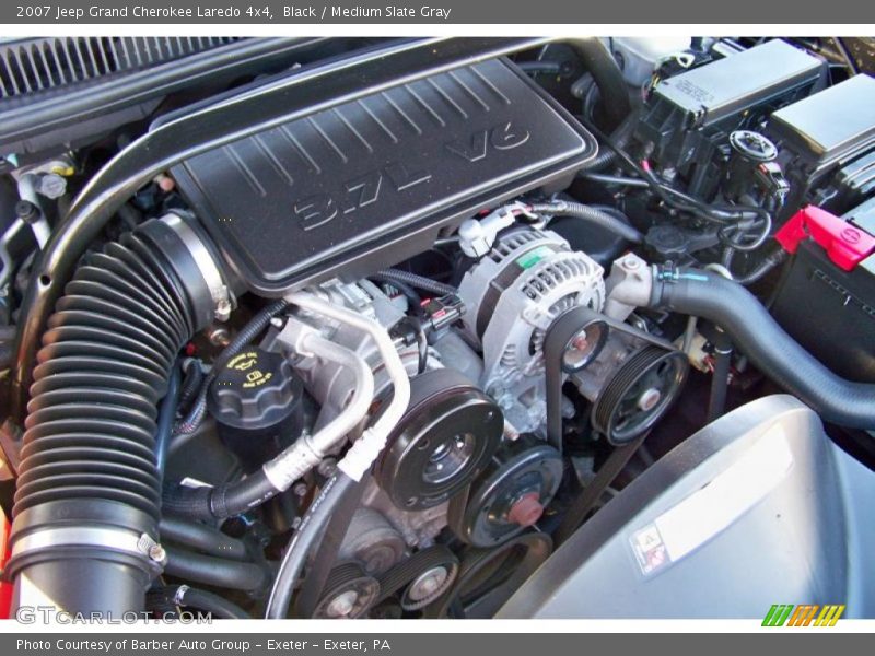 Black / Medium Slate Gray 2007 Jeep Grand Cherokee Laredo 4x4