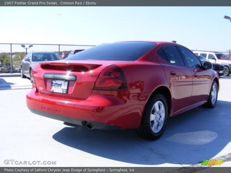Crimson Red / Ebony 2007 Pontiac Grand Prix Sedan