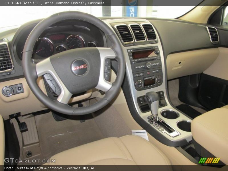 White Diamond Tintcoat / Cashmere 2011 GMC Acadia SLT