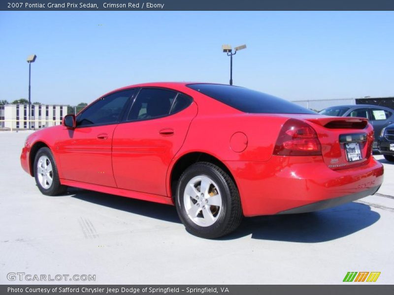 Crimson Red / Ebony 2007 Pontiac Grand Prix Sedan