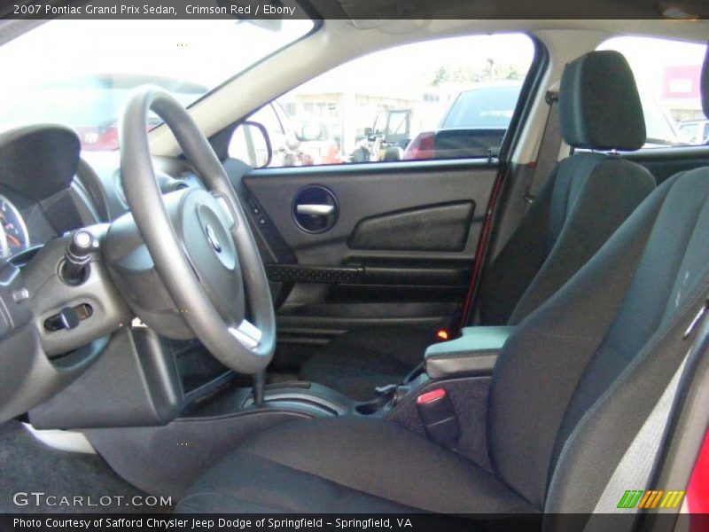 Crimson Red / Ebony 2007 Pontiac Grand Prix Sedan