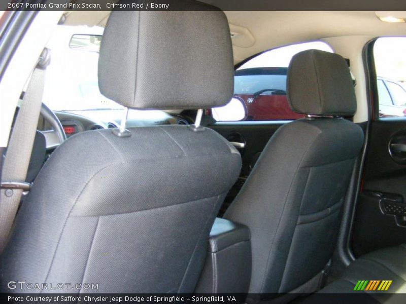 Crimson Red / Ebony 2007 Pontiac Grand Prix Sedan