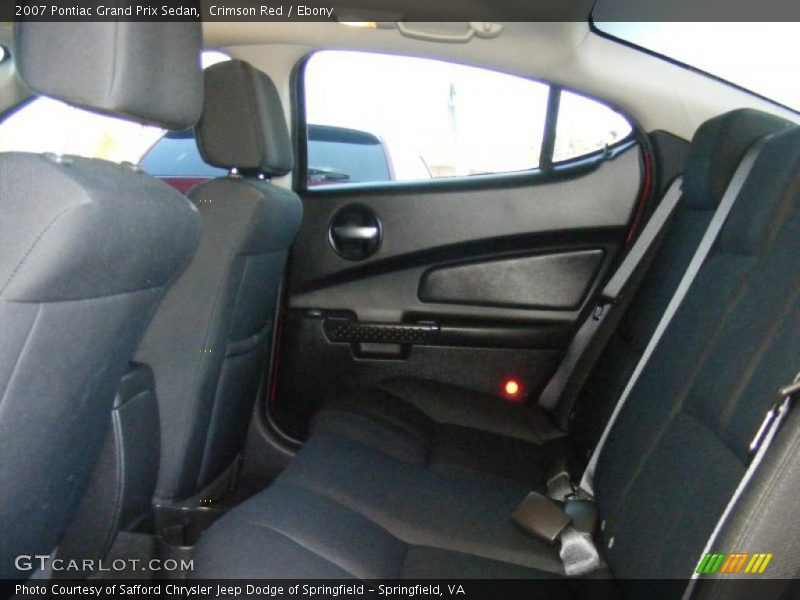 Crimson Red / Ebony 2007 Pontiac Grand Prix Sedan