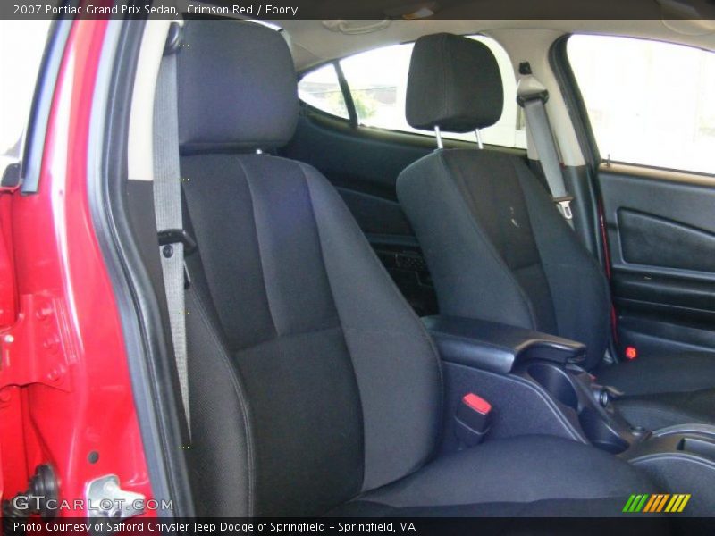 Crimson Red / Ebony 2007 Pontiac Grand Prix Sedan