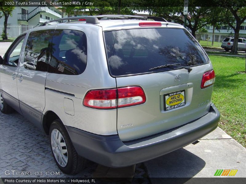Desert Sand Mica / Gray 2002 Toyota Sienna CE