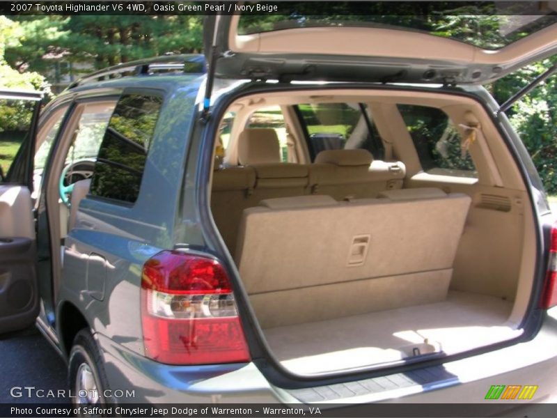 Oasis Green Pearl / Ivory Beige 2007 Toyota Highlander V6 4WD