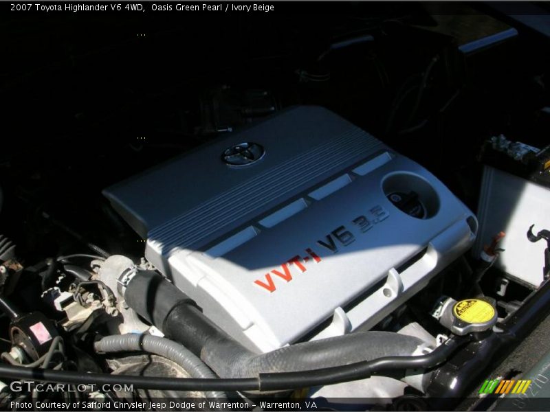 Oasis Green Pearl / Ivory Beige 2007 Toyota Highlander V6 4WD