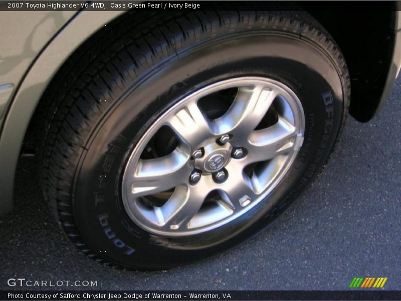 Oasis Green Pearl / Ivory Beige 2007 Toyota Highlander V6 4WD