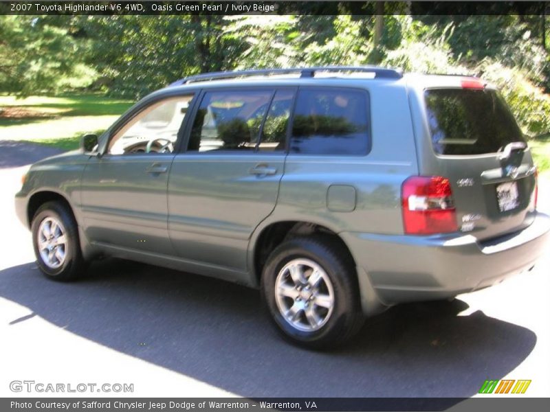 Oasis Green Pearl / Ivory Beige 2007 Toyota Highlander V6 4WD