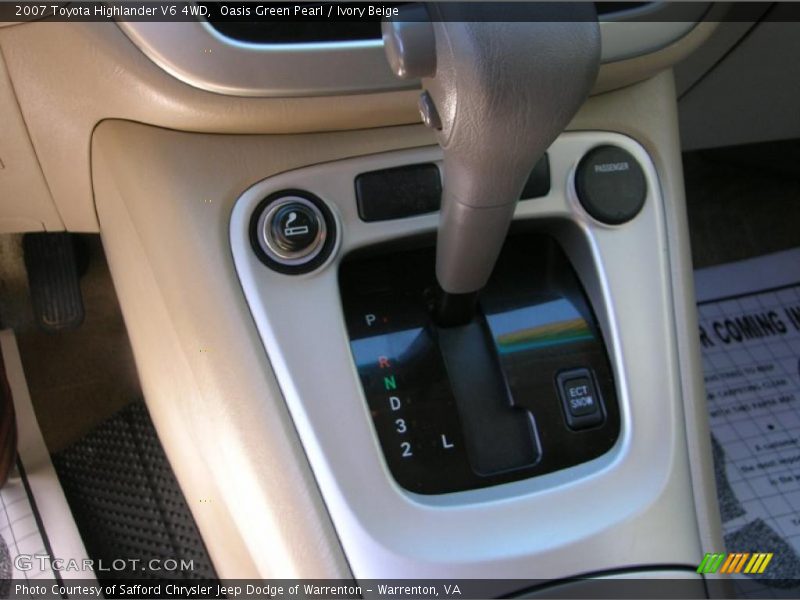 Oasis Green Pearl / Ivory Beige 2007 Toyota Highlander V6 4WD