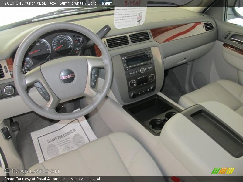 Summit White / Light Titanium 2010 GMC Yukon XL SLT 4x4