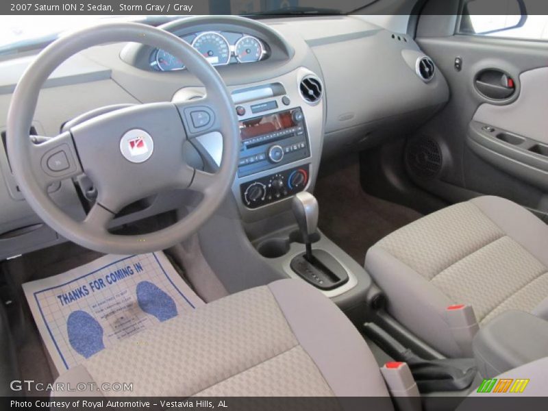 Storm Gray / Gray 2007 Saturn ION 2 Sedan