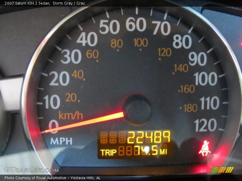 Storm Gray / Gray 2007 Saturn ION 2 Sedan