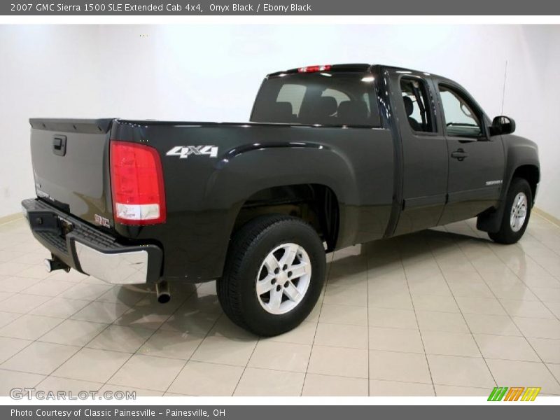 Onyx Black / Ebony Black 2007 GMC Sierra 1500 SLE Extended Cab 4x4