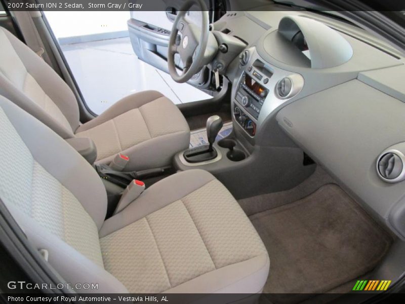 Storm Gray / Gray 2007 Saturn ION 2 Sedan