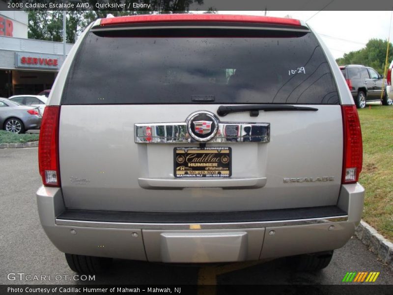 Quicksilver / Ebony 2008 Cadillac Escalade AWD