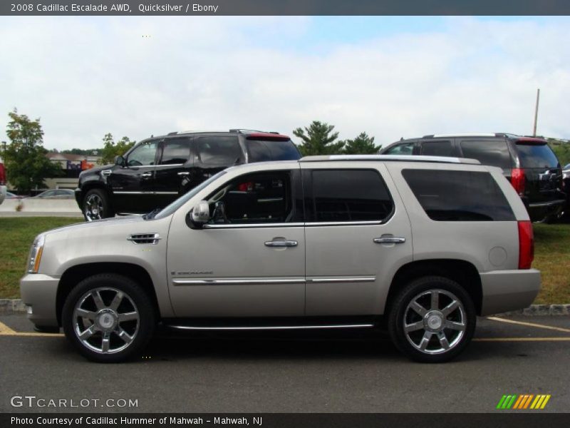 Quicksilver / Ebony 2008 Cadillac Escalade AWD