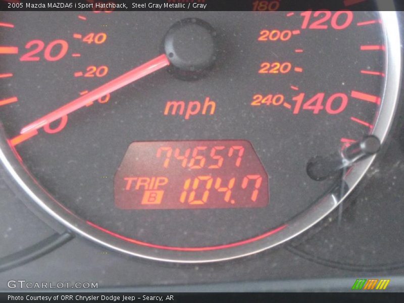 Steel Gray Metallic / Gray 2005 Mazda MAZDA6 i Sport Hatchback