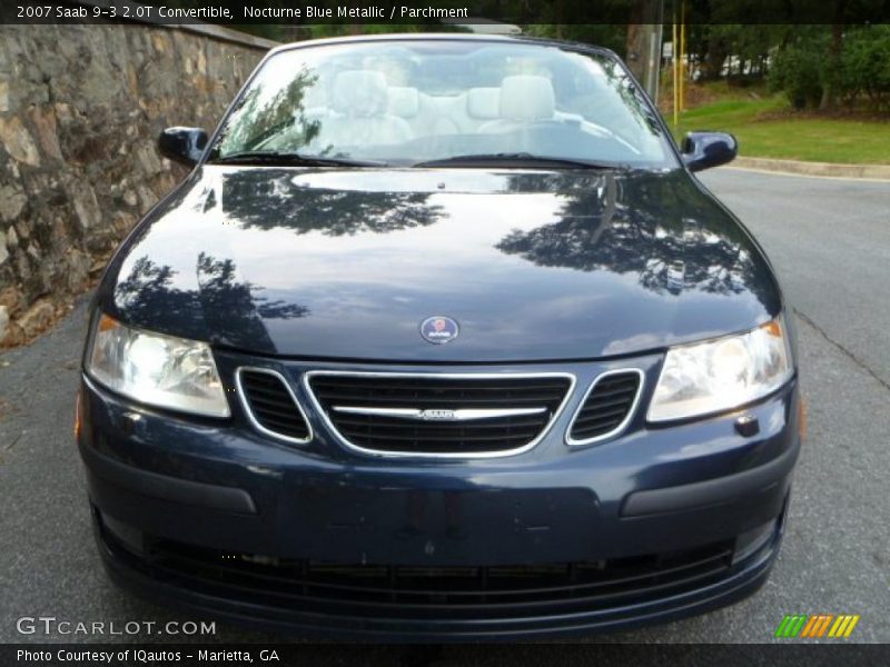 Nocturne Blue Metallic / Parchment 2007 Saab 9-3 2.0T Convertible