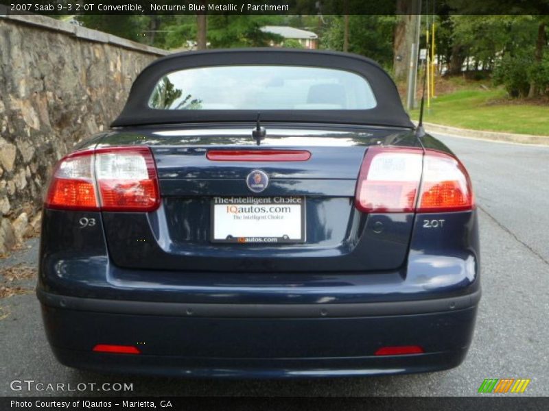 Nocturne Blue Metallic / Parchment 2007 Saab 9-3 2.0T Convertible