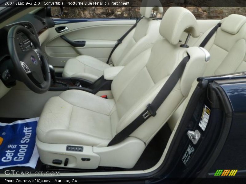 Nocturne Blue Metallic / Parchment 2007 Saab 9-3 2.0T Convertible
