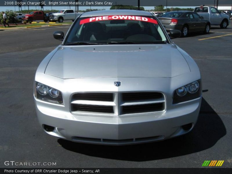 Bright Silver Metallic / Dark Slate Gray 2008 Dodge Charger SE