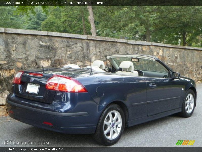 Nocturne Blue Metallic / Parchment 2007 Saab 9-3 2.0T Convertible