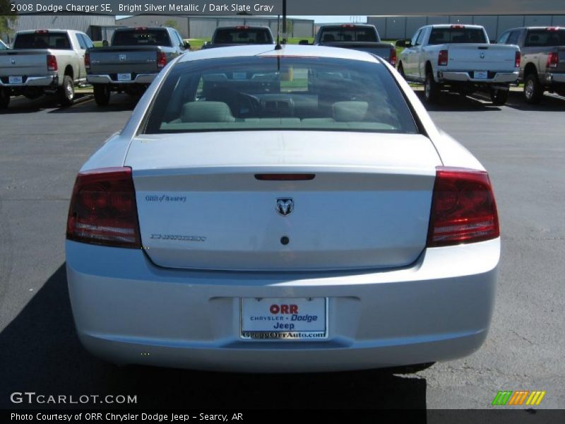 Bright Silver Metallic / Dark Slate Gray 2008 Dodge Charger SE