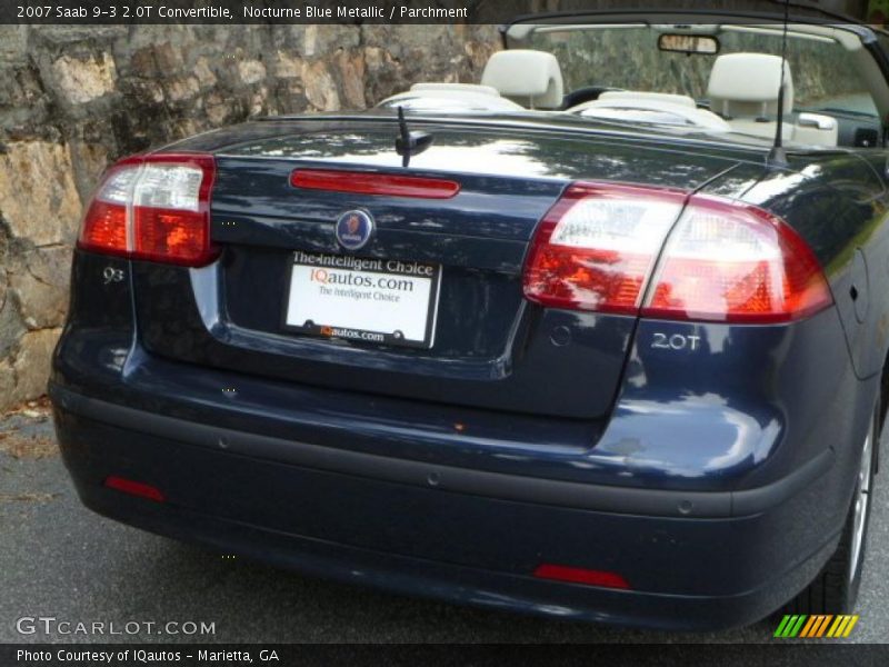 Nocturne Blue Metallic / Parchment 2007 Saab 9-3 2.0T Convertible
