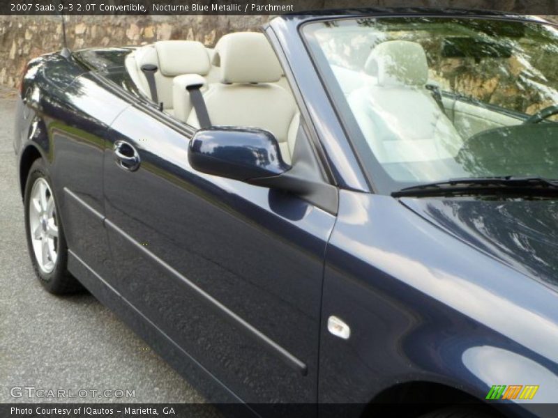 Nocturne Blue Metallic / Parchment 2007 Saab 9-3 2.0T Convertible
