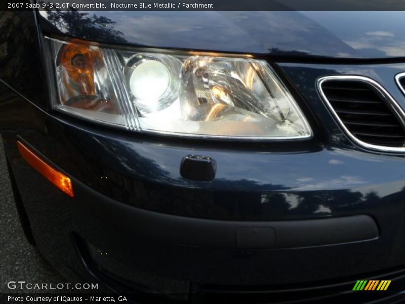 Nocturne Blue Metallic / Parchment 2007 Saab 9-3 2.0T Convertible