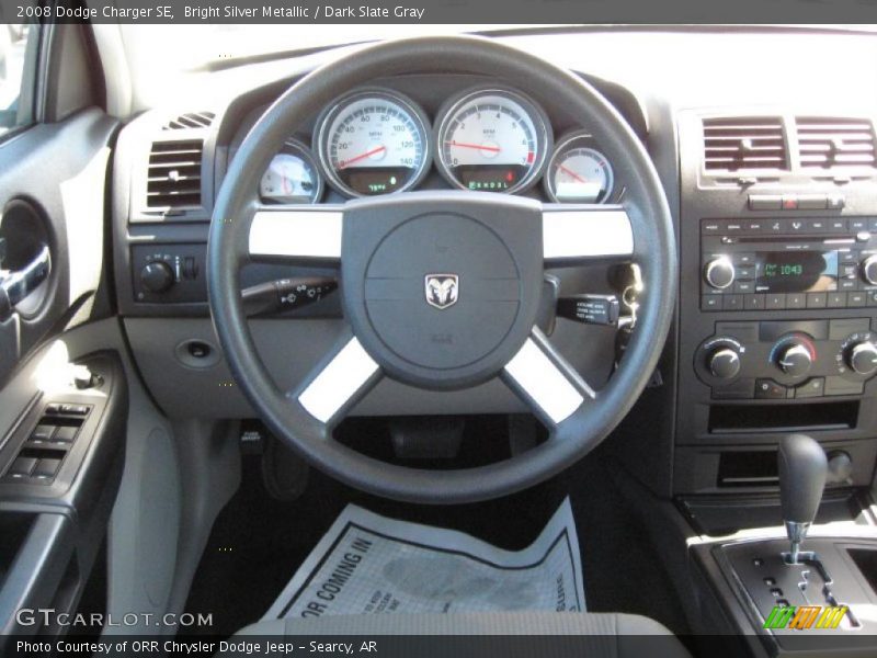 Bright Silver Metallic / Dark Slate Gray 2008 Dodge Charger SE