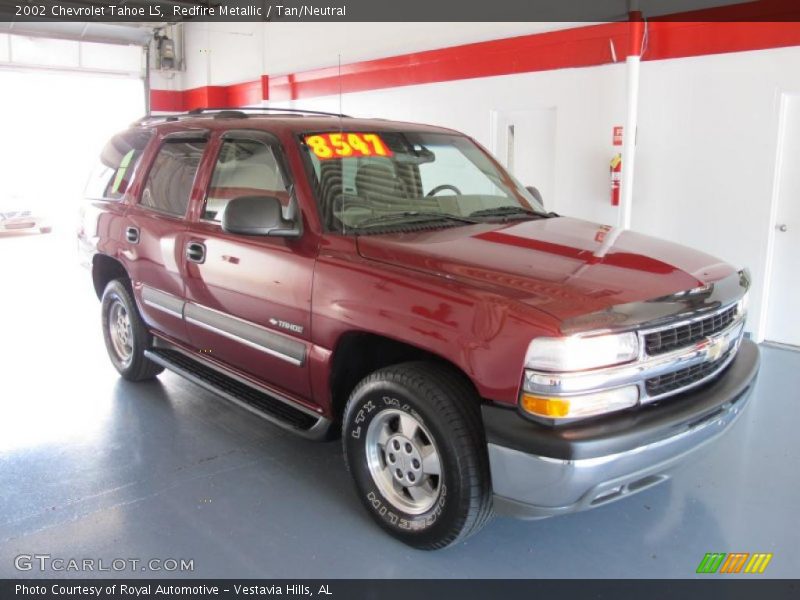 Redfire Metallic / Tan/Neutral 2002 Chevrolet Tahoe LS