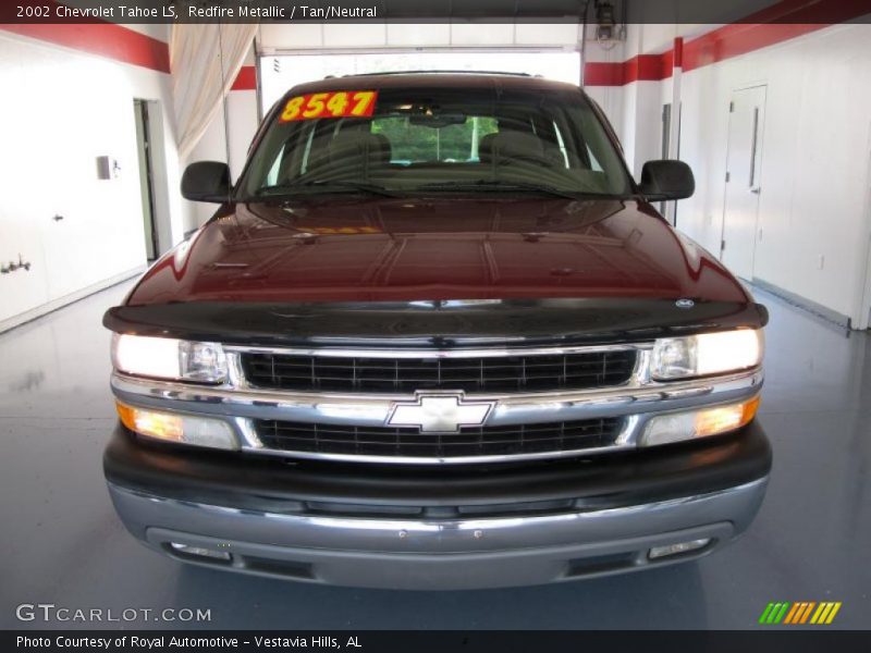 Redfire Metallic / Tan/Neutral 2002 Chevrolet Tahoe LS