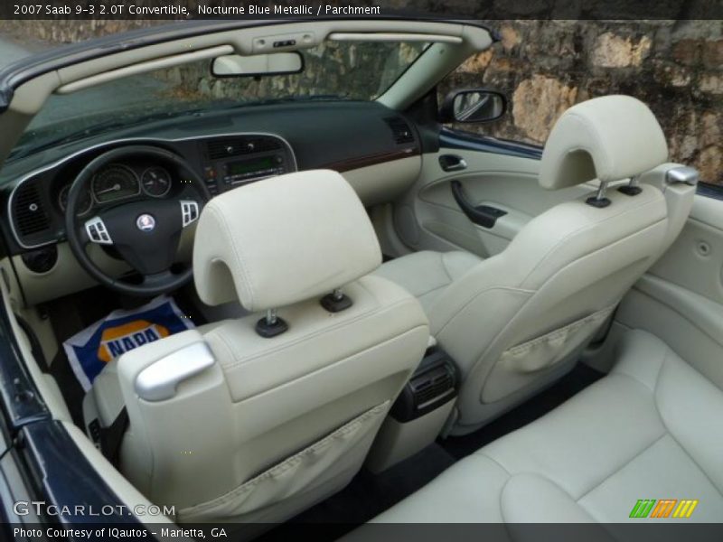 Nocturne Blue Metallic / Parchment 2007 Saab 9-3 2.0T Convertible