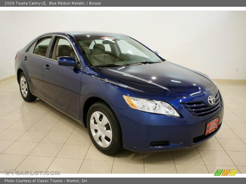 Blue Ribbon Metallic / Bisque 2009 Toyota Camry LE