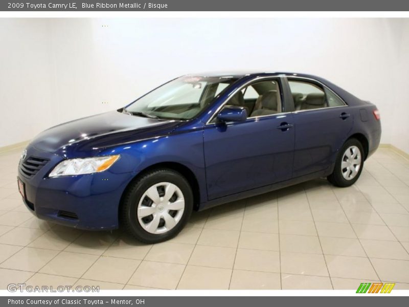 Blue Ribbon Metallic / Bisque 2009 Toyota Camry LE