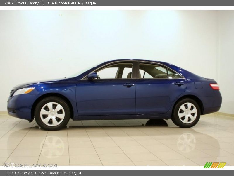 Blue Ribbon Metallic / Bisque 2009 Toyota Camry LE