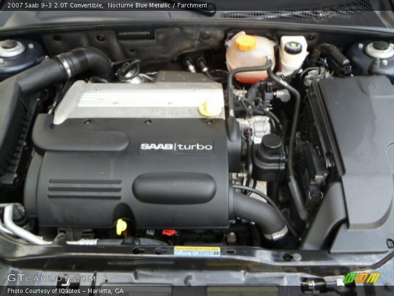Nocturne Blue Metallic / Parchment 2007 Saab 9-3 2.0T Convertible