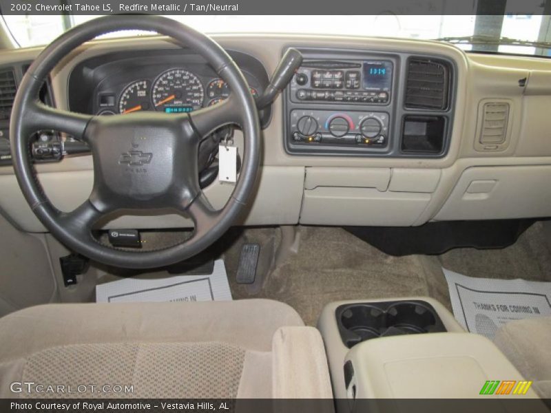 Redfire Metallic / Tan/Neutral 2002 Chevrolet Tahoe LS
