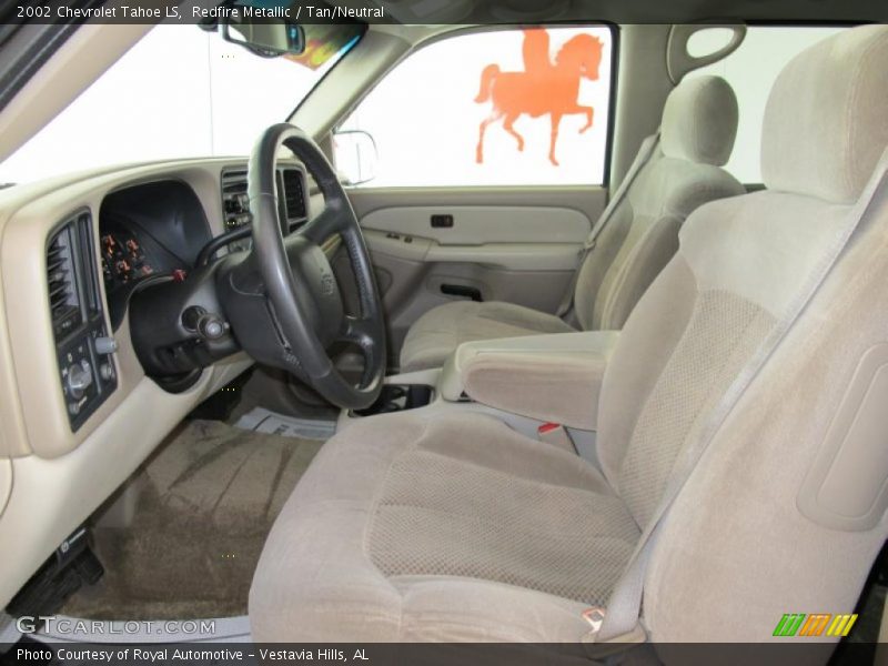 Redfire Metallic / Tan/Neutral 2002 Chevrolet Tahoe LS